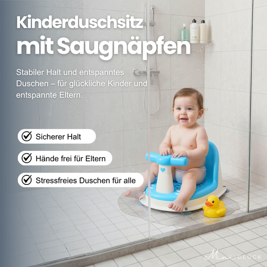 Kinderduschsitz mit Saugnäpfen – Sicher, stressfrei & komfortabel duschen